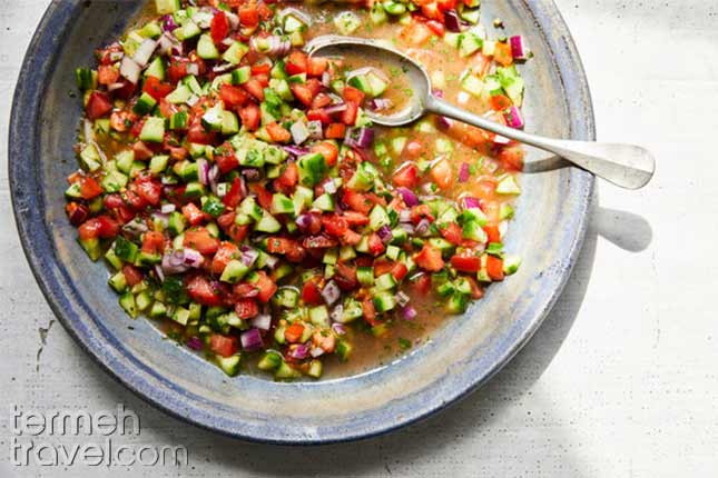 Salad Shirazi-Persian Foods-Termeh Travel