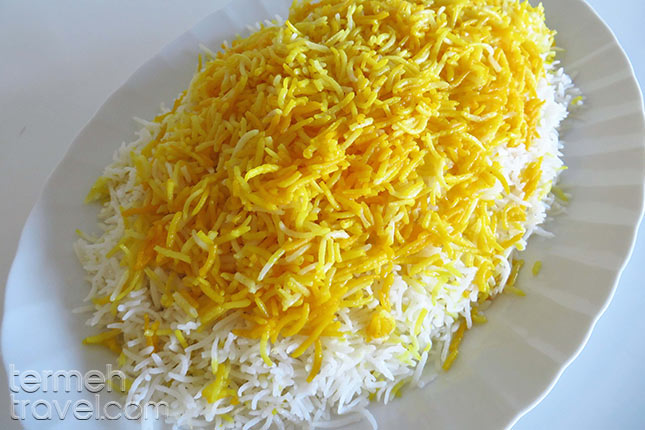 Persian Rice with Saffron - Termeh Travel
