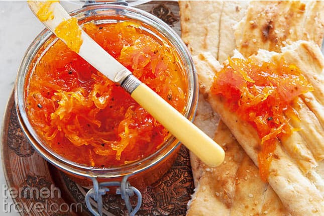 Carrot Jam and Bread