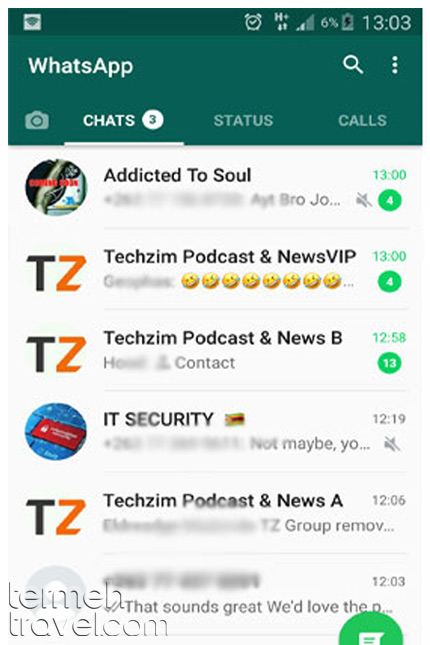 Installing WhatsApp- Termeh Travel