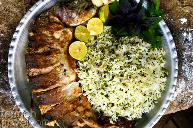 Sabzi Polo ba Mahi- Fish and herb rise- Termeh Travel
