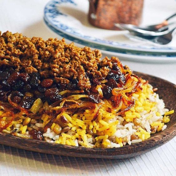 Adas Polo - Lentils Rice - Iranian dish