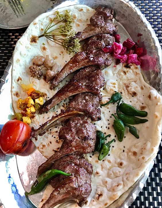 Shishlik - Shish Kabab - Lamb Chops - Iranian Dish