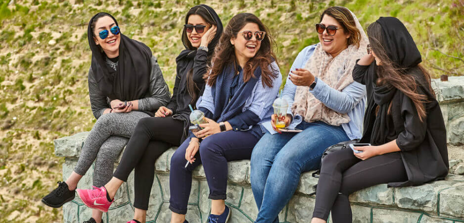 Laughing Iranian People